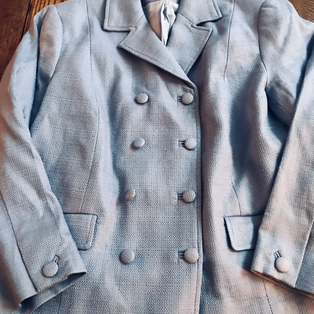 Talbots powder blue blazer